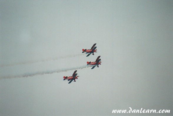Trio of stunt planes