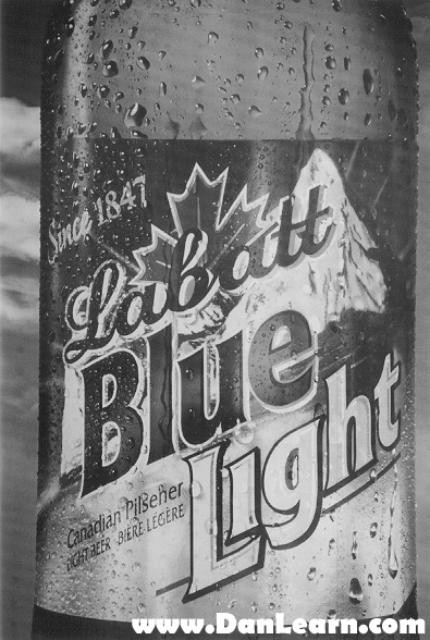 Blue Light trailer decal