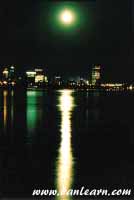 Downtown Buffalo at night
