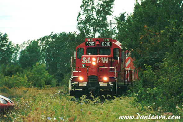 CP train in thick brush