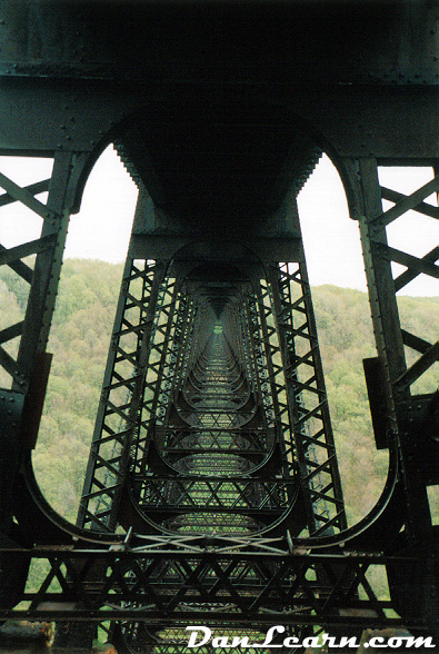 Underside of Kinzua Bridge