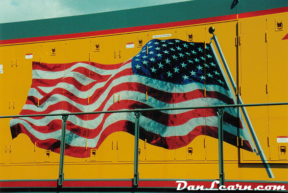 American flag decal