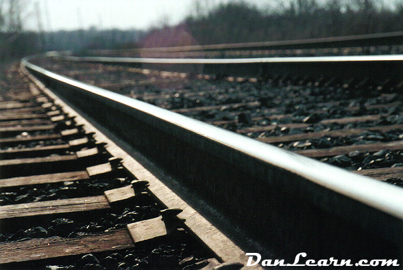 Close-up of rail