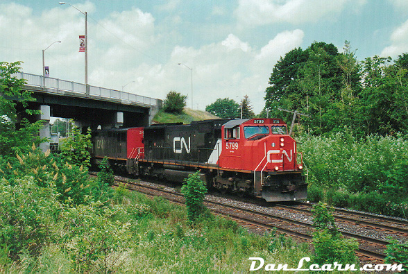 CN train in Brantford