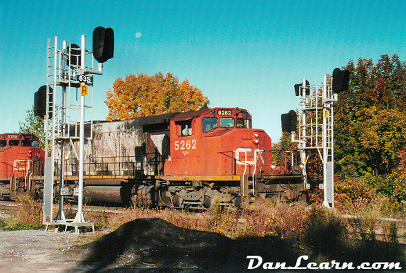 CN train passing signals