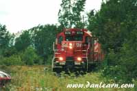 CP train in thick brush