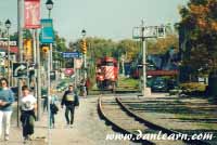 Train in Fallsview Tourist area