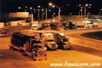 Trucks at Peace Bridge Duty Free